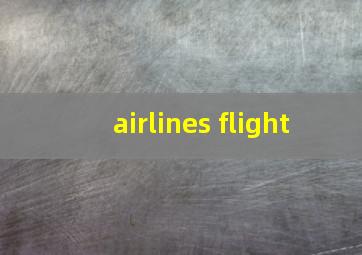 airlines flight